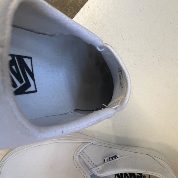 Van's -Asher Canvas Slip-Ons- (Truewht) #VNDA32QM17Q- Women's size 6. - Picture 9 of 11